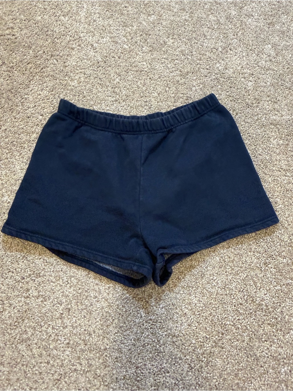 Aritzia TNA CozyAF Fleece Navy Shorts Medium‎